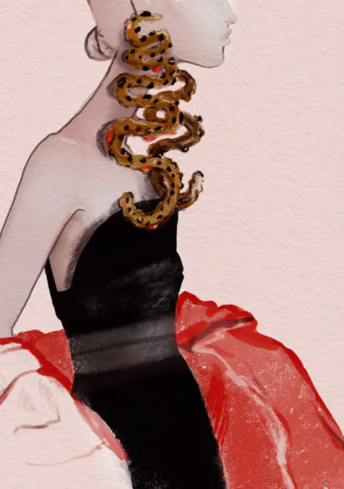schiaparelli couture ilustración digital moda graciano augusto